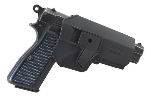 Funda Pistolera Táctica Nivel 2 Pistola Browning Hi Power 9 Diestro Negro - 3