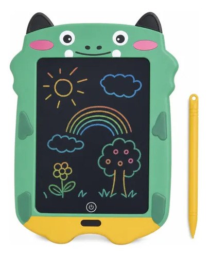 Pizzarra Digital Lcd 9 Para Niños Diseño Animales Verde/rana