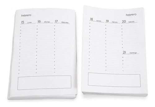 Agendas 2027 Para Anillar A5 Semana A La Vista X 5 Unidades Blanco Semana A La Vista 2027 - 2