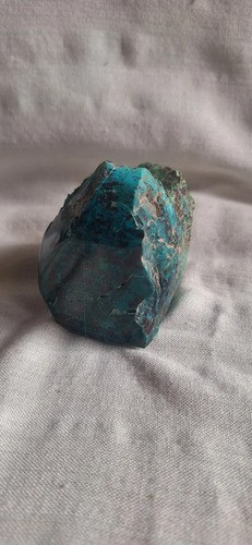Crisocola, En Bruto, Con Una Cara Pulida - Peru Verde - 3
