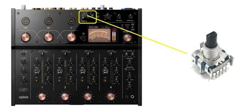 Alphatheta Euphonia Llave Rotativa Selectora Send Fx Efectos - 2