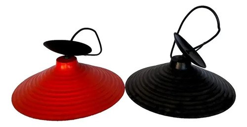 Lampara Colgante Tipo China De Metal Para Techo Rojo - 3