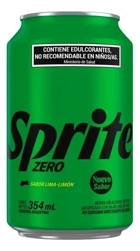 Sprite Zero Lata 354ml Lima Limón Pack X 6 Unidades - 2