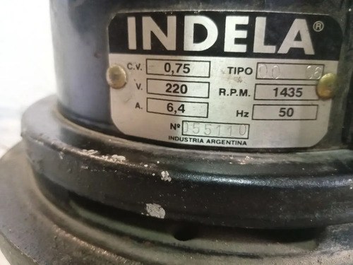 Motor Monofasico Indela 3/4 Hp - 3