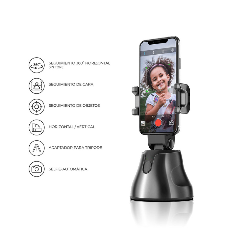 Tripode Selfie Robot - Automatico Giratorio 360º Inteligente - 3