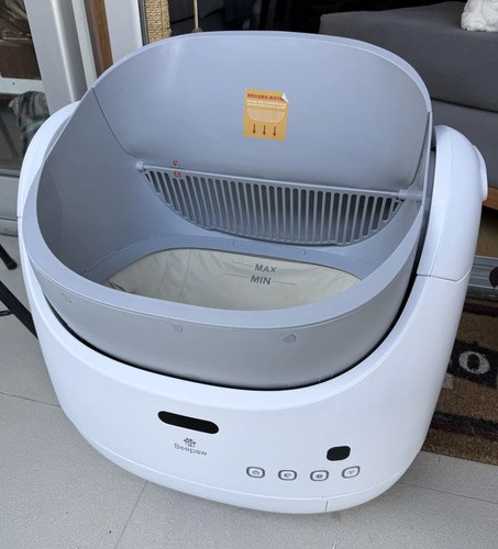 Litera Automatica Autolimpiante Abierta Beepaw Dun-e Blanco Blanco