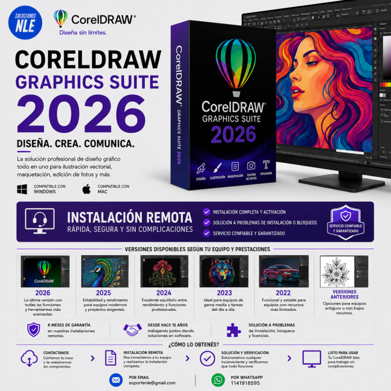 Corel Draw Instalacion Remota Windows o MAC