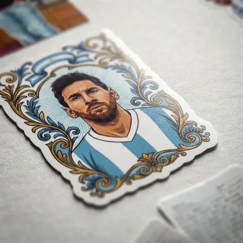 Stickers Messi Carta Despedida Resistentes Al Agua - 3