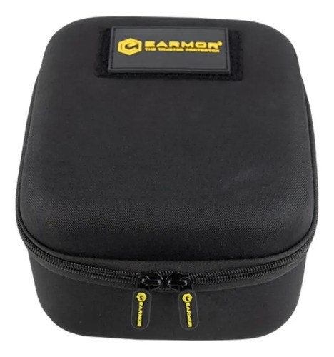 Estuche Semirrígido Para Protector Auditivo Y Visual Earmor Negro