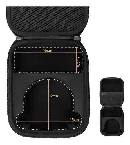 Estuche Semirrígido Para Protector Auditivo Y Visual Earmor Negro - 3