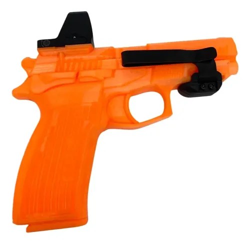 Clip Pistolera Portación Oculta Universal Riel Picatinny Zurdo/diestro Negro / Naranja (pieza Demost