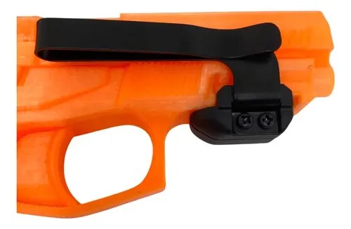 Clip Pistolera Portación Oculta Universal Riel Picatinny Zurdo/diestro Negro / Naranja (pieza Demost - 6