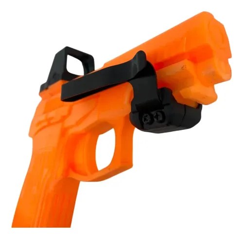 Clip Pistolera Portación Oculta Universal Riel Picatinny Zurdo/diestro Negro / Naranja (pieza Demost - 7