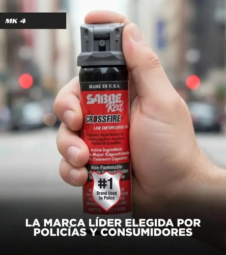 Gas Pimienta Sabre Red Crossfire Mk4 Policial Defensa - 8