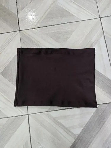 Top Strapless 100%lycra. Premium Para Uso Casual Chocolate Cacao Lisa Unico