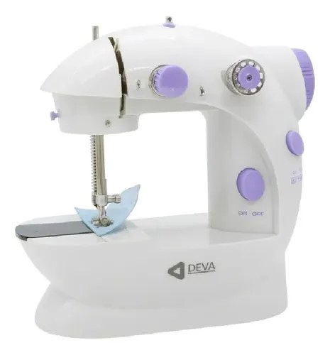 Maquina De Coser Chica Con Pedal Blanco