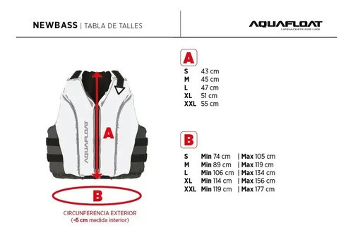 Chaleco Salvavidas Aquafloat New Bass Color Aquamarine Talle S - 6