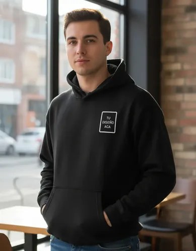 Buzo Canguro Frisa Estampa Tu Logo/foto/marca Personalizado - 2