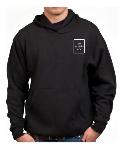 Buzo Canguro Frisa Estampa Tu Logo/foto/marca Personalizado - 3