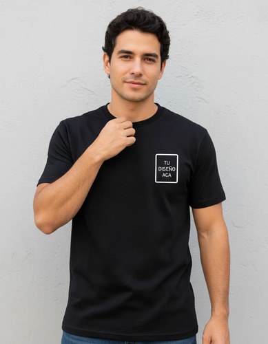 Remera Personalizada Frente Y Espalda Premium Algodon 100%