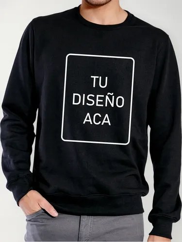 Buzo Cuello Redondo Personalizado Con Tu Imagen Premium R2