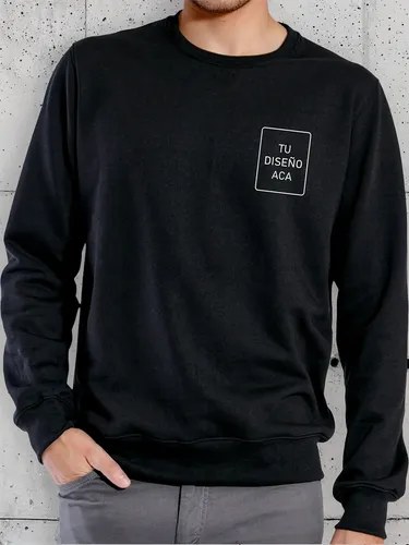 Buzo Cuello Redondo Personalizado Con Tu Logo/imagen Premium