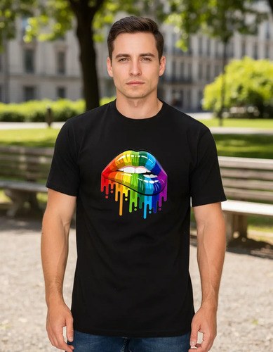 Remera Orgullo Lgbt Kiss Pride Algodon 100% Premium