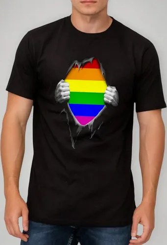 Remera Orgullo Lgbt Pecho Pride Algodon 100% Premium