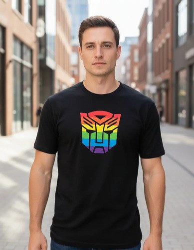 Remera Orgullo Lgbt Optimus Pride Algodon 100% Premium