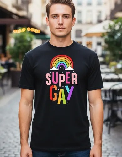 Remera Orgullo Lgbt Super Gay Algodon 100% Premium