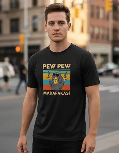 Remera Perro Salchicha Pew Pew Meme Premiun Algodon 100%