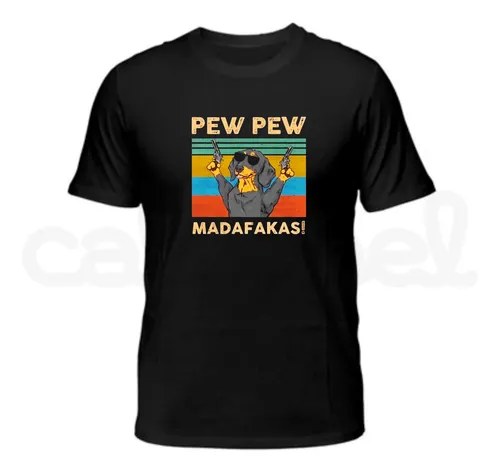 Remera Perro Salchicha Pew Pew Meme Premiun Algodon 100% - 3