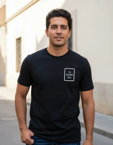 Remera Personalizada Frente Y Espalda Premium Algodon 100%.