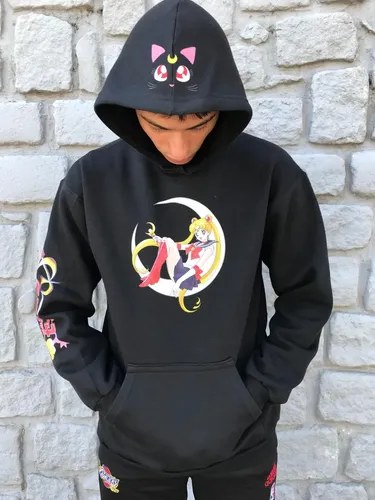 Buzo Sailor Moon Black Animefrizado Premium M Negro - 3