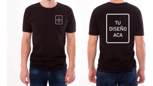 Remera Personalizada Frente Y Espalda Premium Algodon 100% - 4