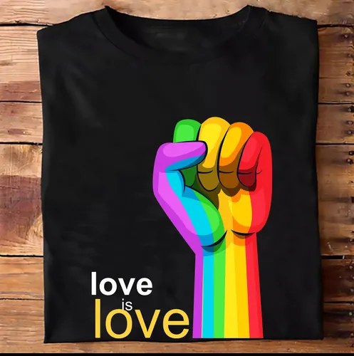 Remera Orgullo Lgbt Pride Love Is Love Algodon 100% Premium - 4