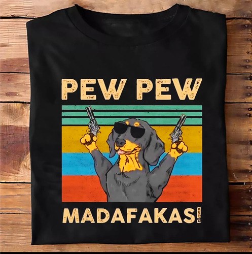 Remera Perro Salchicha Pew Pew Meme Premiun Algodon 100% - 4