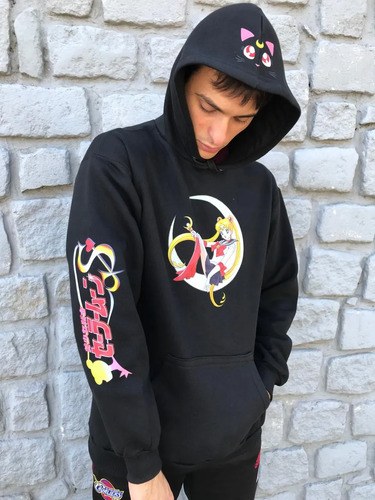 Buzo Sailor Moon Black Animefrizado Premium Xxl Negro - 4