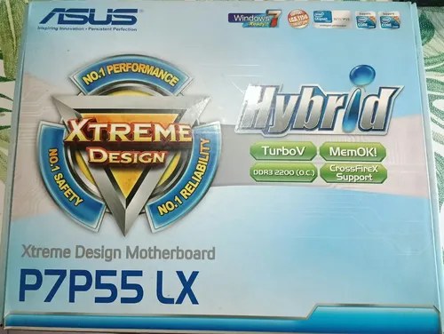 Motherboard Asus P7p55 Lx + Intel I5-650 + 4gb Ram Ddr3 Azul Acero