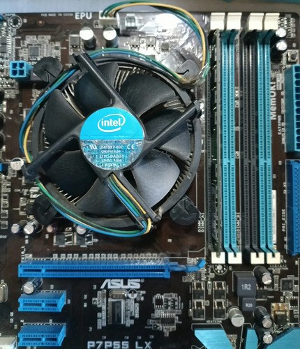 Motherboard Asus P7p55 Lx + Intel I5-650 + 4gb Ram Ddr3 Azul Acero - 4