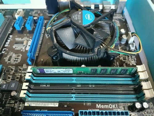 Motherboard Asus P7p55 Lx + Intel I5-650 + 4gb Ram Ddr3 Azul Acero - 5