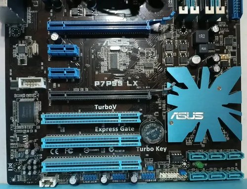 Motherboard Asus P7p55 Lx + Intel I5-650 + 4gb Ram Ddr3 Azul Acero - 7