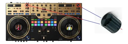 Pioneer Ddj-rev7-n Perilla Knob Funcion Inst Doubles Browse El De La Imagen - 2