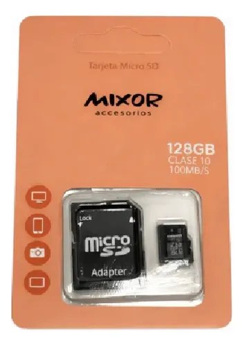 Memoria Micro Sd + Adaptador 128 Gb - 4