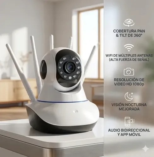 Camara Smart Ip 5 Antenas Blanco - 2