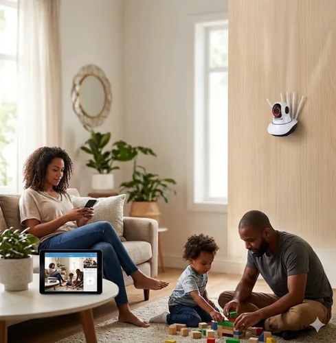 Camara Smart Ip 5 Antenas Blanco - 5