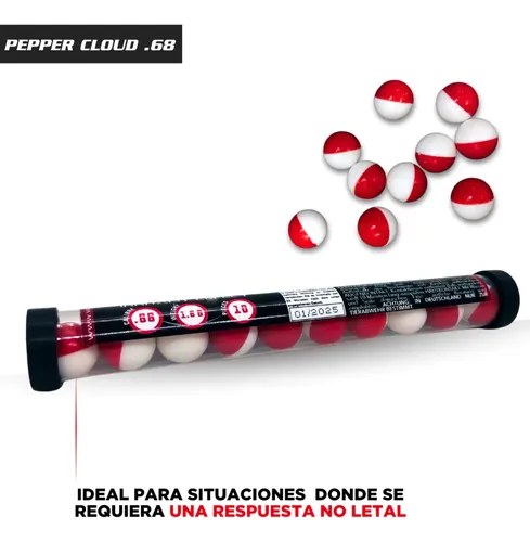 Postas Pimienta Vesta Defense Cal.68 5% Oc Pava Pack 10 - 3
