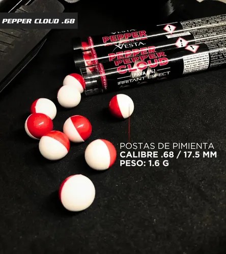 Postas Pimienta Vesta Defense Cal.68 5% Oc Pava Pack 10 - 8
