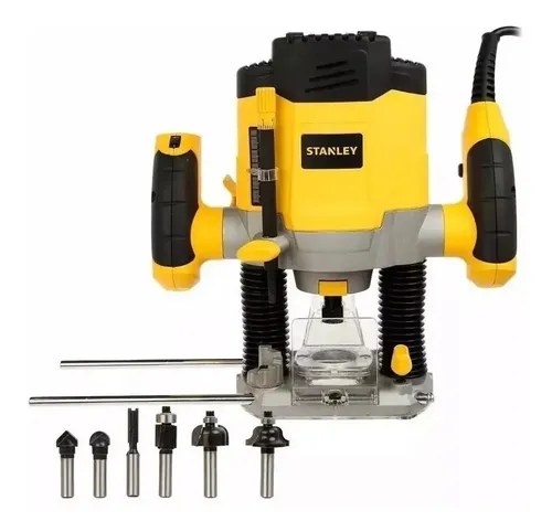Fresadora Stanley Srr1200 1200w Herramienta Con 6 Fresas Y Pinzas - 7