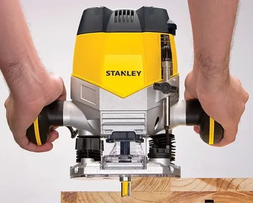 Fresadora Stanley Srr1200 1200w Herramienta Con 6 Fresas Y Pinzas - 10
